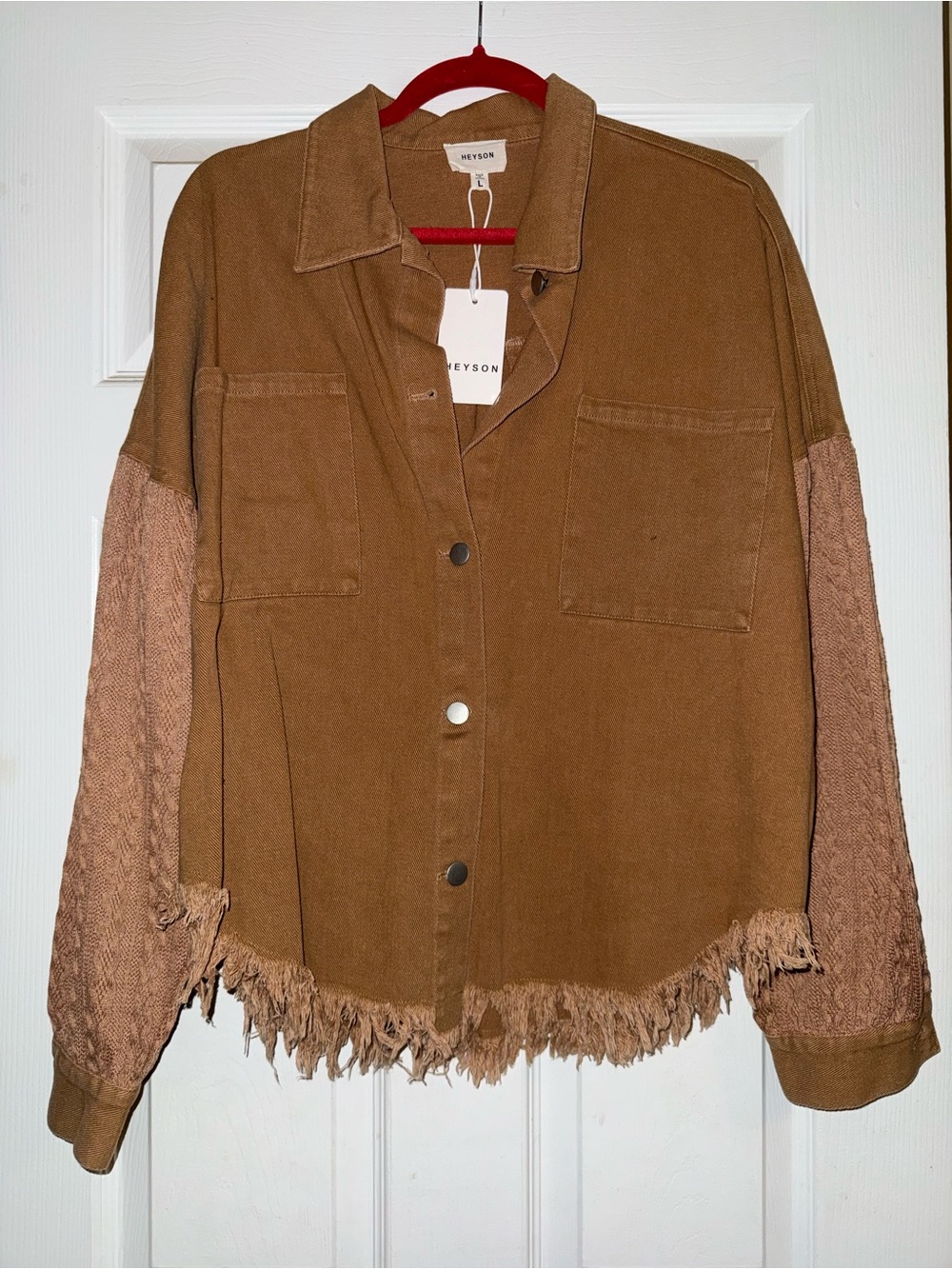 Knit Sleeve Shacket